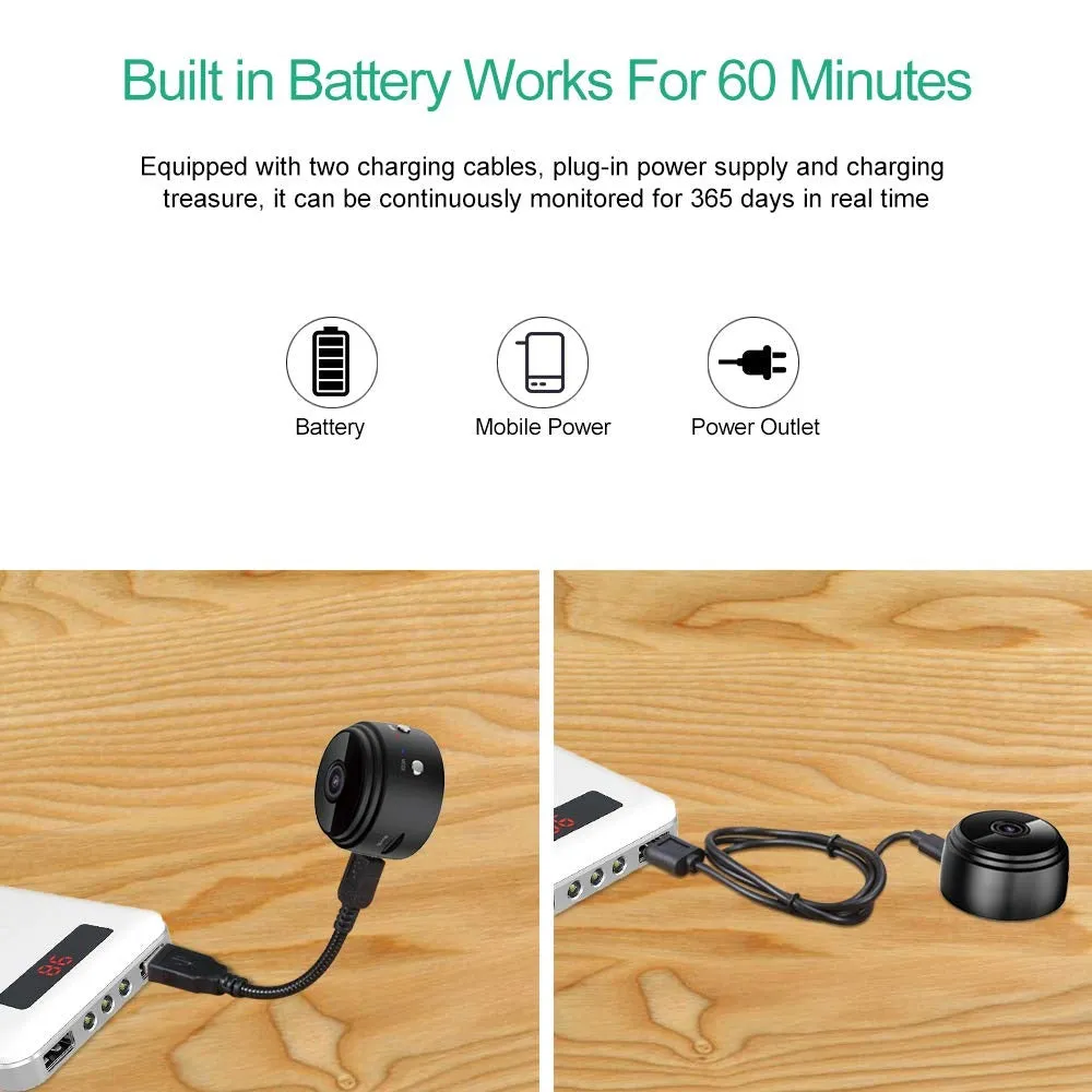 1080P Wifi Mini Hidden Cameras For House Night Vision Wireless Surveillance Camera