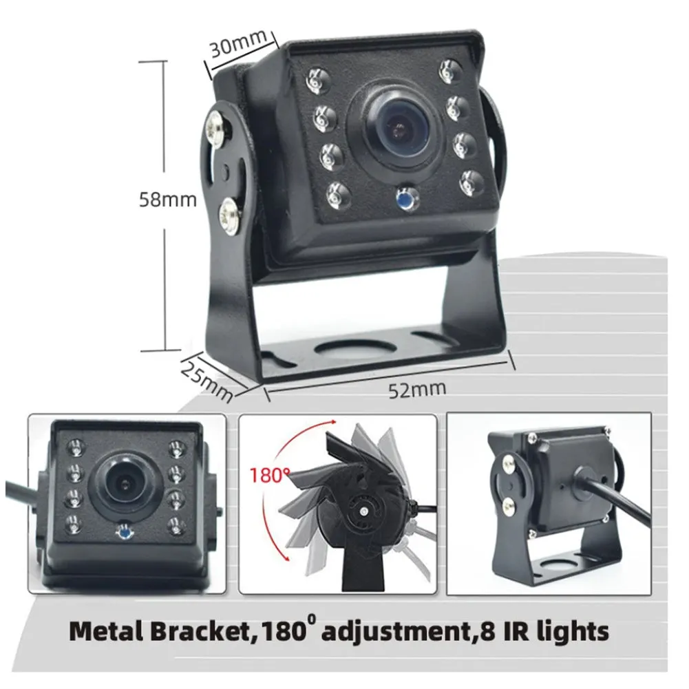 12-24v Wire Control Car Monitor TFT LCD 360-degree Rotating