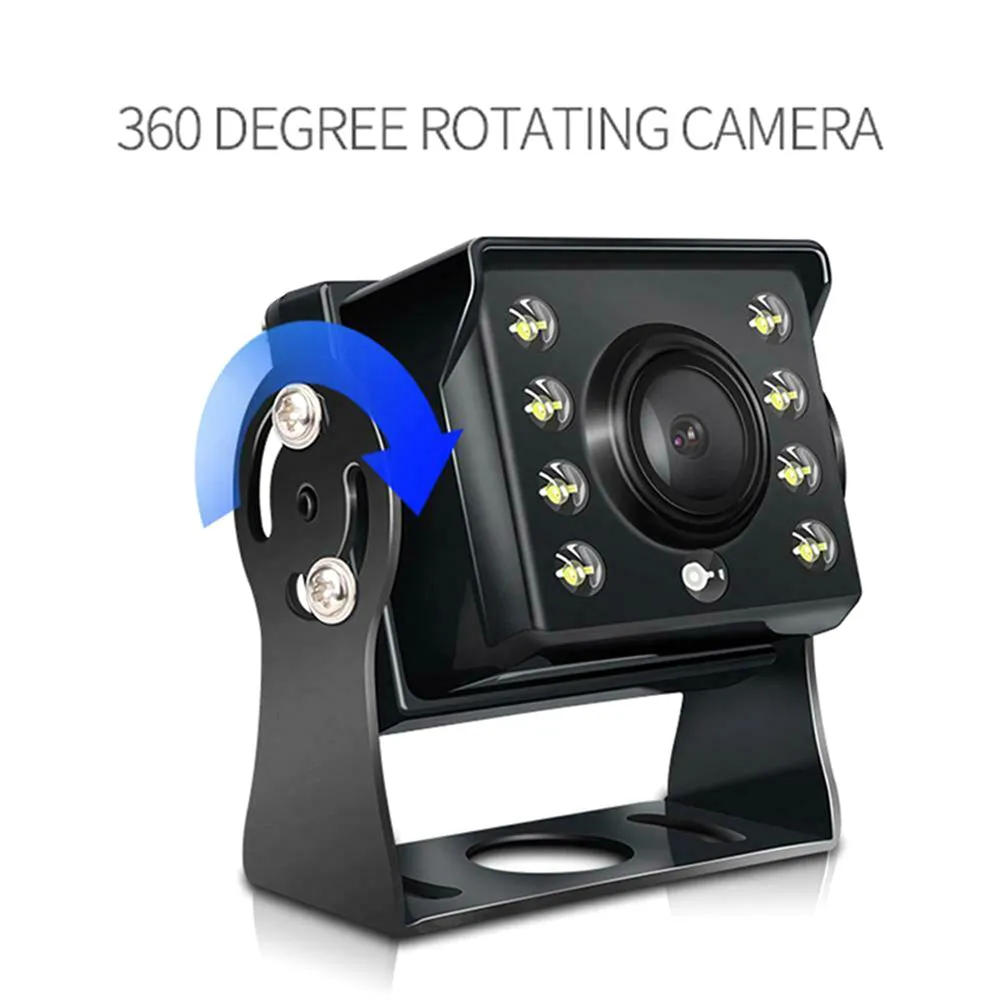 12-24v Wire Control Car Monitor TFT LCD 360-degree Rotating