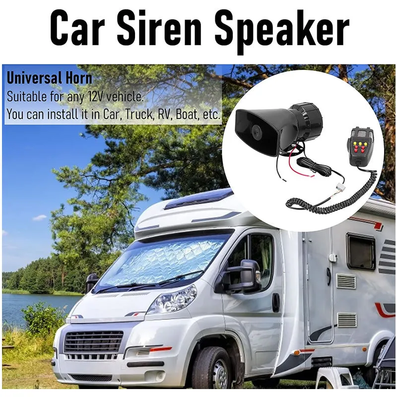 12V Security Car Alarm Horn With Multiple Sounds Ctc-1314