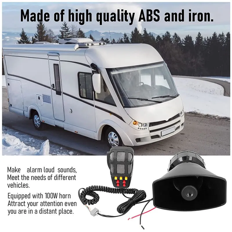 12V Security Car Alarm Horn With Multiple Sounds Ctc-1314