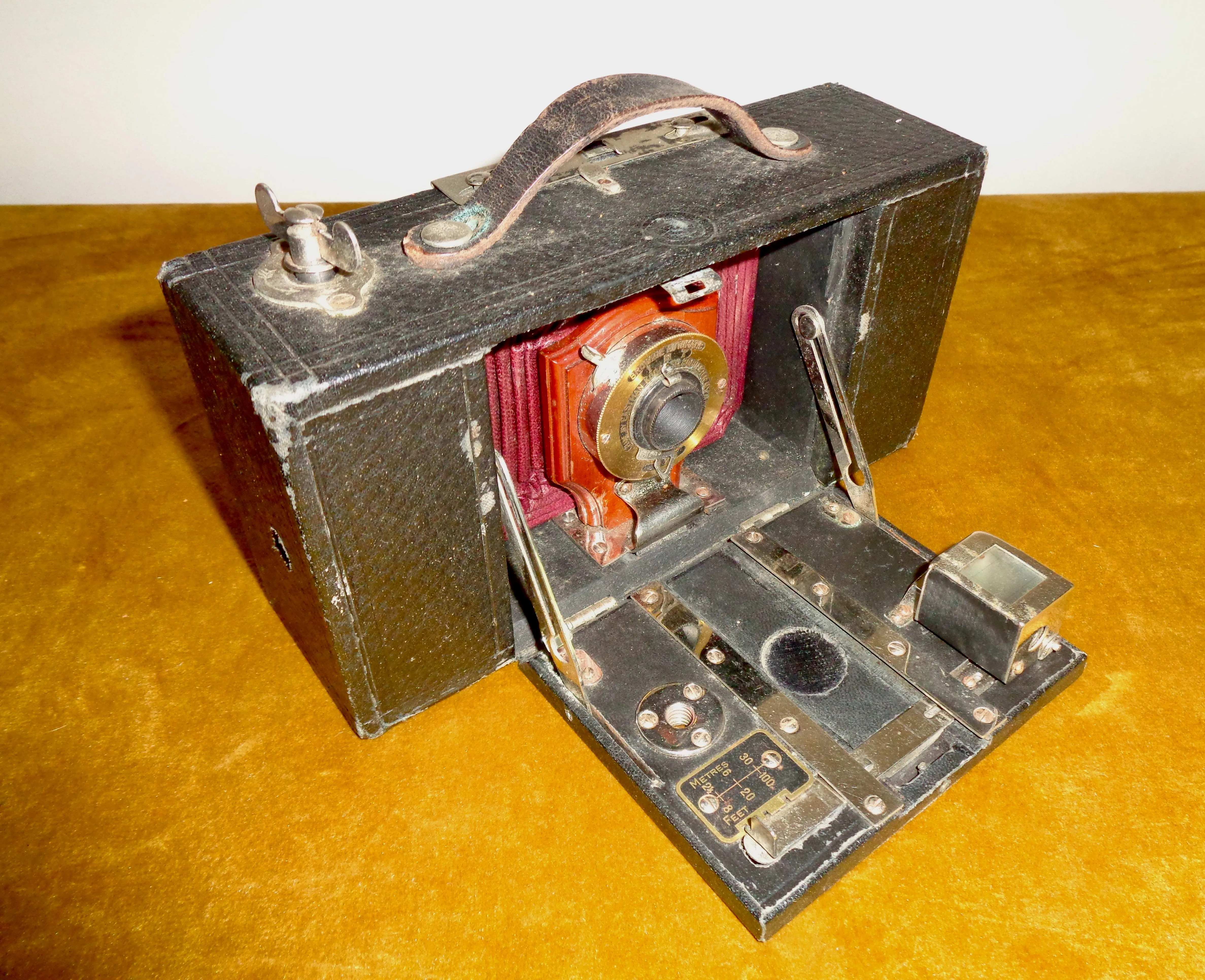 1900s Kodak No.2 Model A Folding Brownie Roll Film Camera Made By Kodak USA