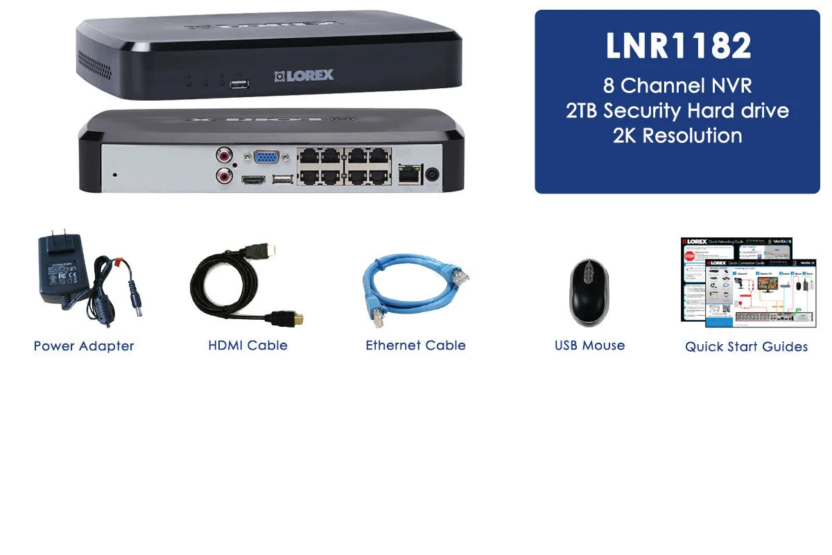 2K Super HD Recording and Lorex Cloud Connectivity