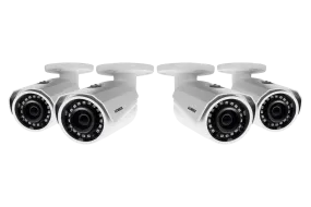 2K SuperHD Weatherproof Night-Vision Security Camera (4-pack)