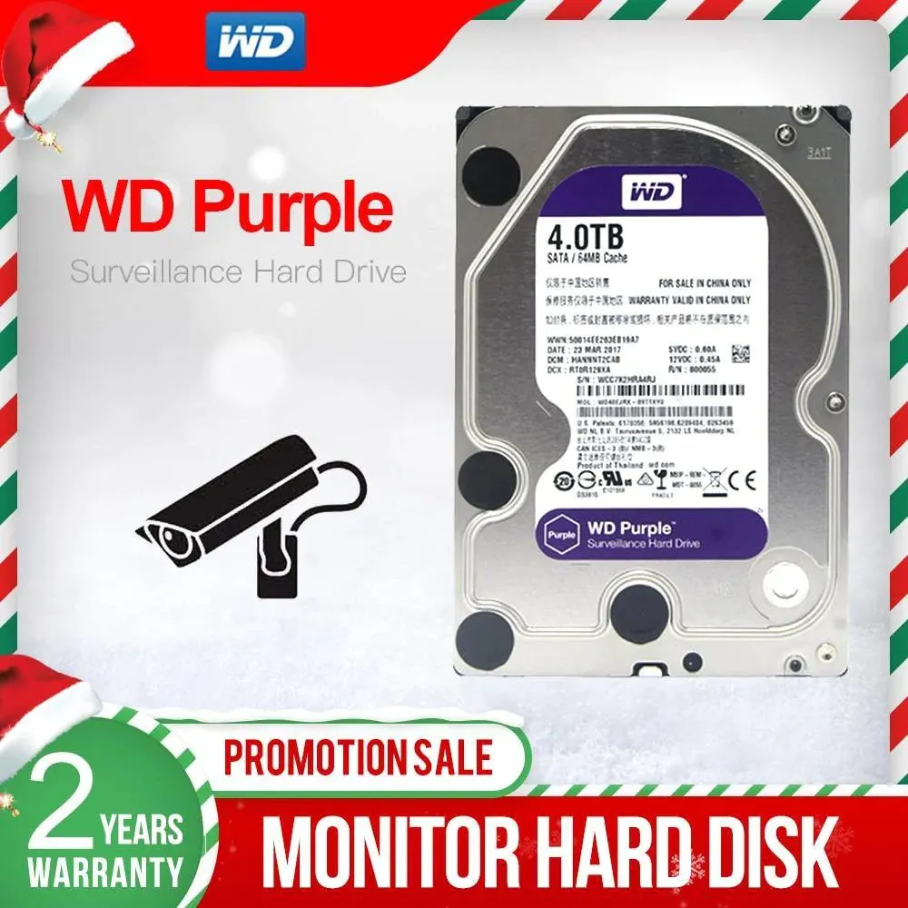 3.5’’ WD Purple Surveillance Internal Hard Drive For CCTVs