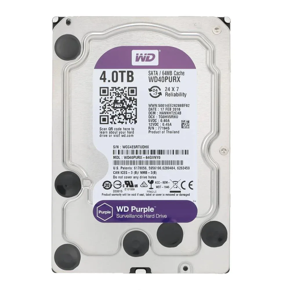 3.5’’ WD Purple Surveillance Internal Hard Drive For CCTVs