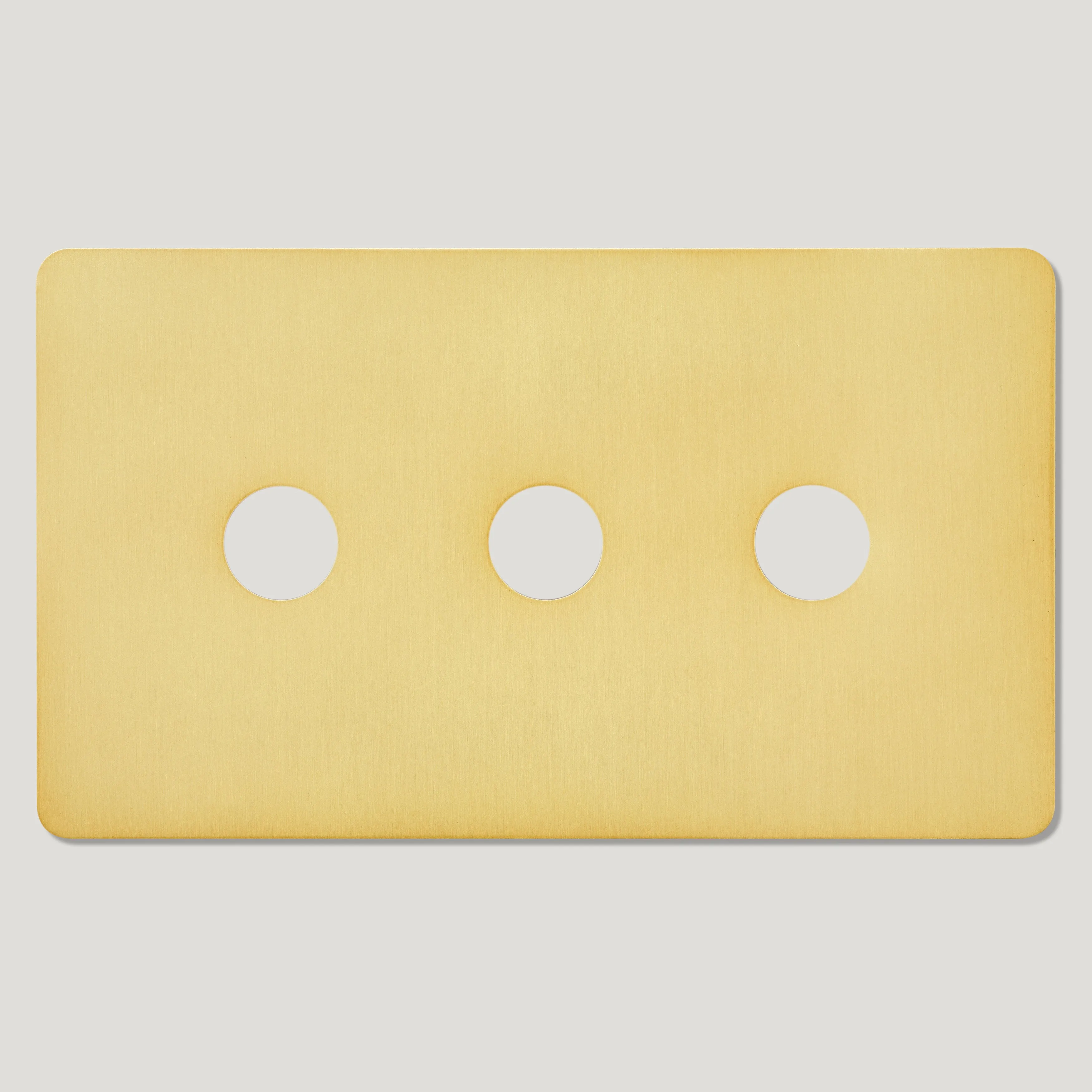 3G Light Switch Plate - Brass