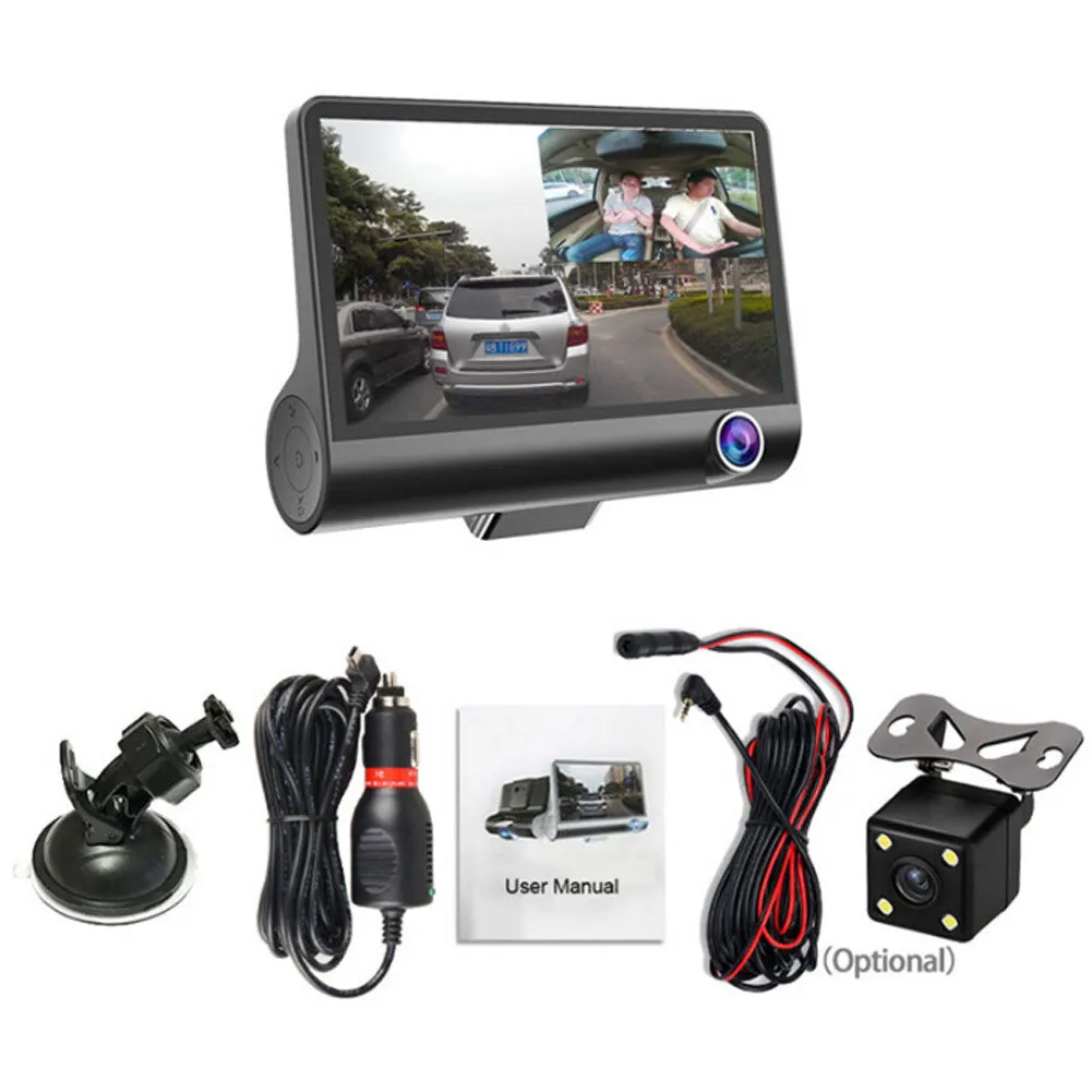 4.0-inch 1080p Hd Car  Dash  Cam H35 Hidden Ultra Wide Angle 3