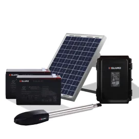 450KG Solar Automatic Swing Gate Opener, 3 Remotes - E-GUARD