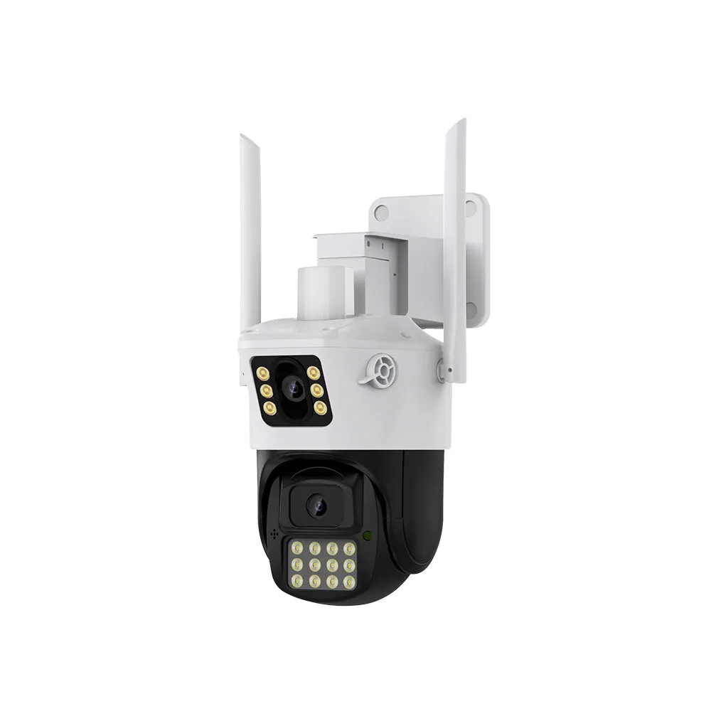 4MP 4MP Dual Lens HD WiFi Camera 2.4G Wireless Outdoors Two-way Audio IP66 Waterproof Human Detection Full-color PTZ Surveillance Cameras