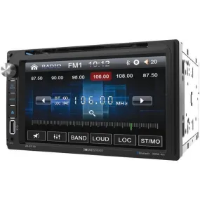 6.5inch Double-DIN In-Dash DVD Receiver with Bluetooth