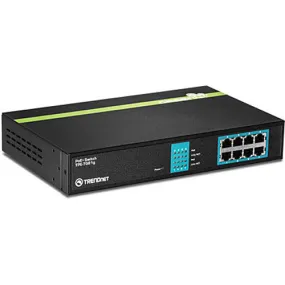 8 Port Gigabit GREENnet PoE  Rack Mount Switch