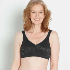 All Over Lace Microfiber Pocketed Especially For You Bra Black/Bilateral
