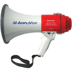 AMPLIVOX S601R Mity-Meg 15-Watt Megaphone (Li-Ion Compatible)