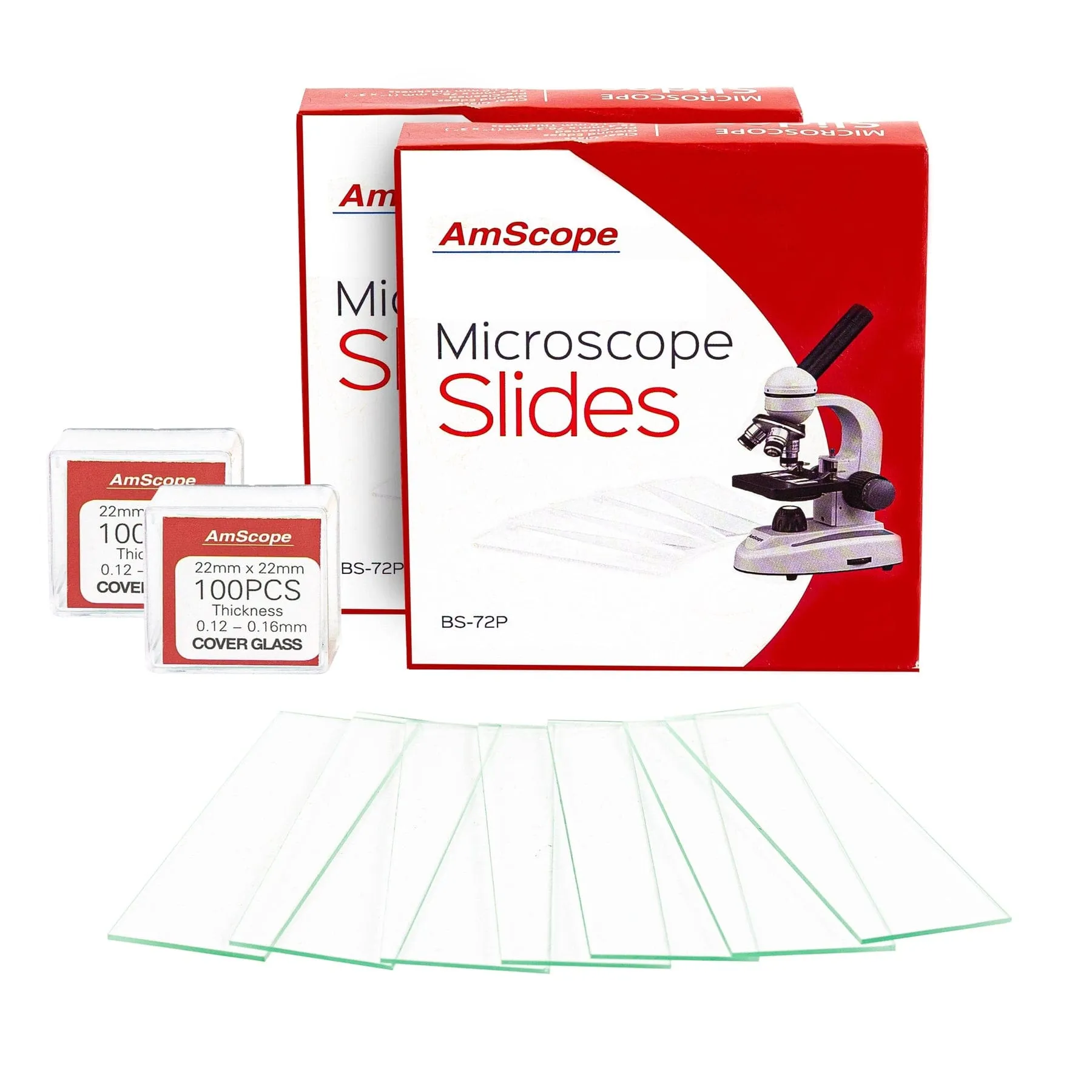 AmScope B110 Series Premium Student Lab Binocular Compound Microscope Bundles: 40X-1000X dual LED, Ergonomic, with Digital Camera, Tweezers, and Prepared Microscope Slide Set