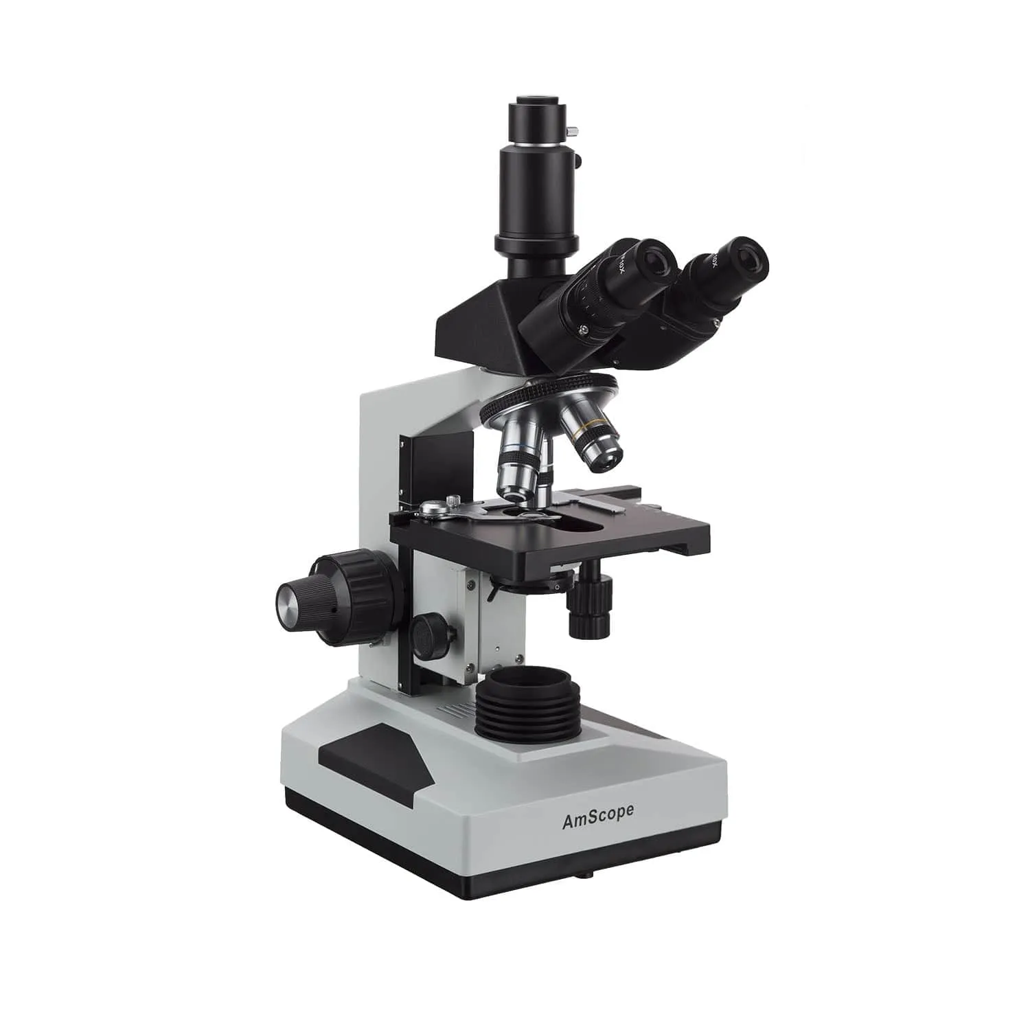 AmScope T490 Series Biological Trinocular Compound Microscope with HDMI C-mount Camera