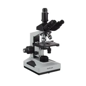 AmScope T490 Series Biological Trinocular Compound Microscope with HDMI C-mount Camera