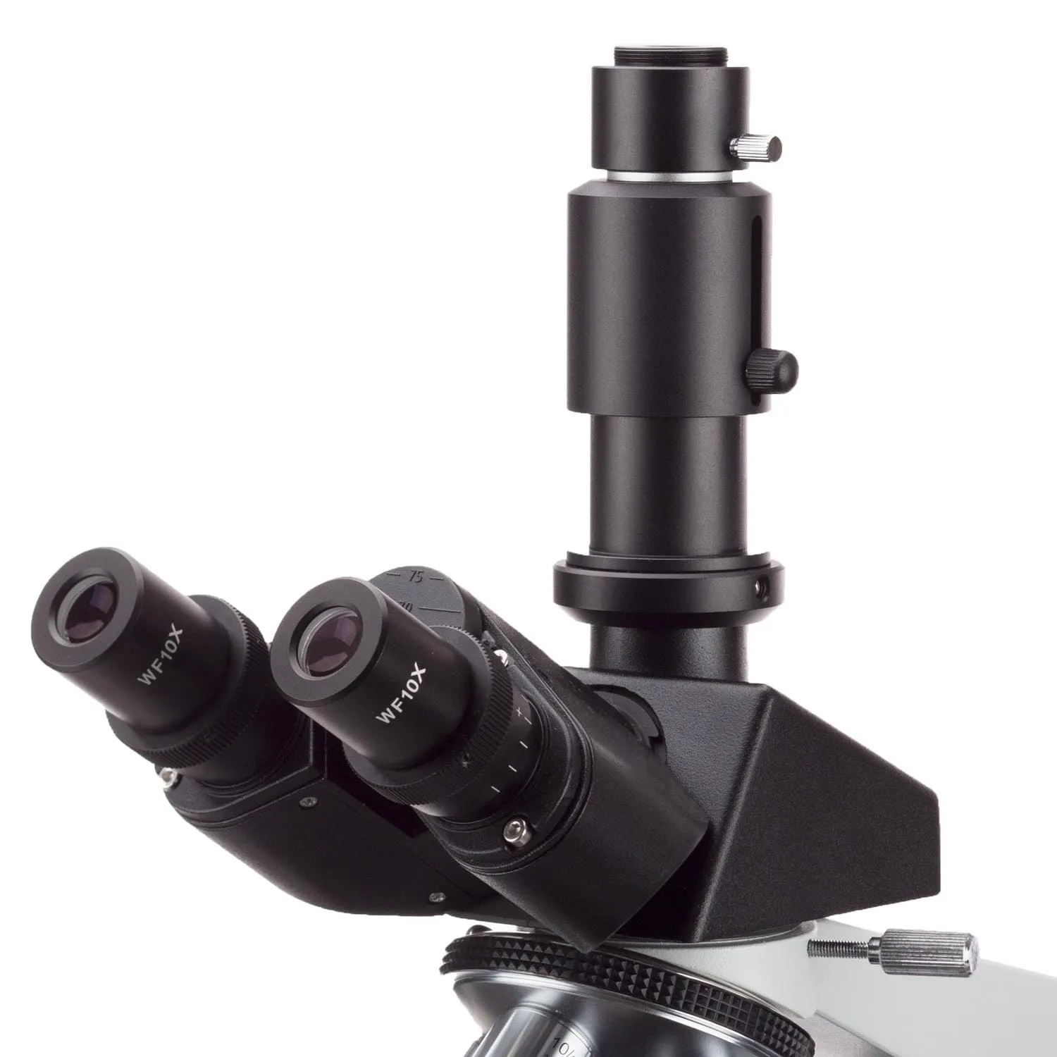 AmScope T490 Series Phase-contrast Trinocular Compound Microscope with 1080P HDMI C-mount Camera