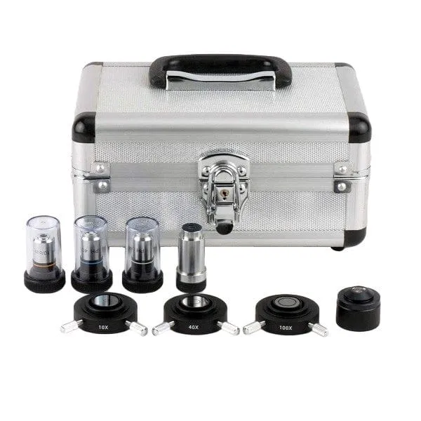 AmScope T490 Series Phase-contrast Trinocular Compound Microscope with 1080P HDMI C-mount Camera