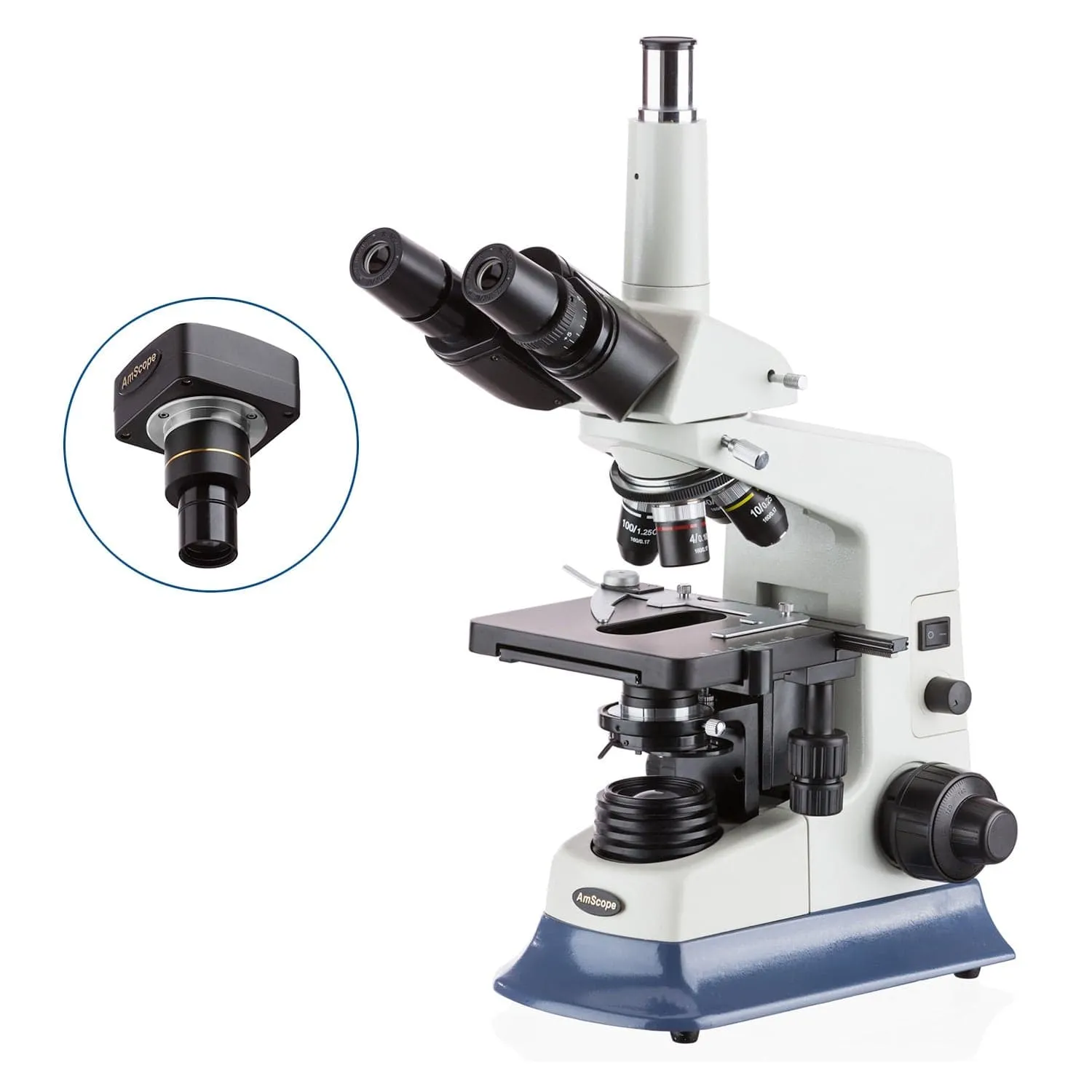 AmScope T590 Series Biological Trinocular Compound Microscope