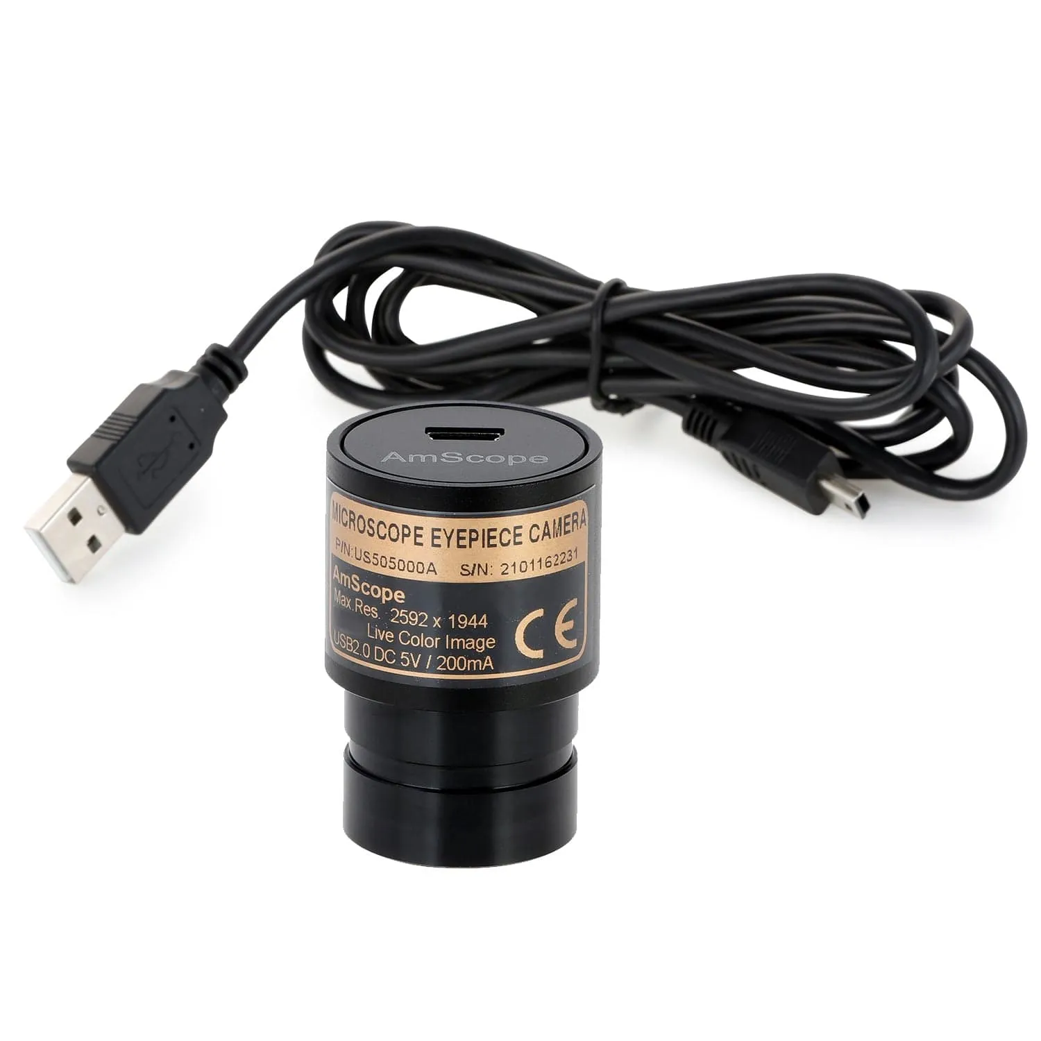 AmScope T590 Series Trinocular Compound Microscope with 20W Halogen, Oil Condenser and Optional Digital Camera