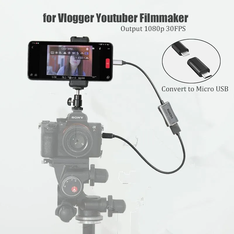 Android Phone & Tablet as Camera Monitor - HDMI Adapter for Vloggers & Filmmakers