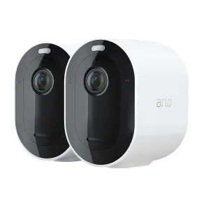 Arlo Pro 5 2K Spotlight Camera (2-Pack) - White/Back
