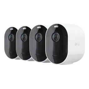 Arlo Pro 5 2K Spotlight Camera (4-Pack) - White/Back