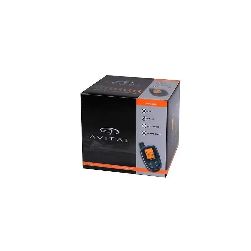 Avital 5305L 2-Way Security System Alarm Responder Remote Start w/ D2D
