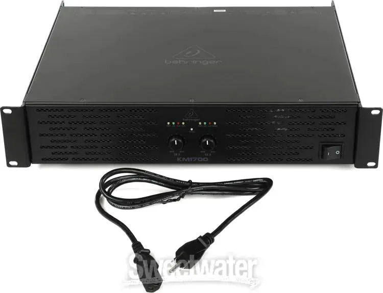 Behringer KM1700 1700W 2-Channel Power Amplifier 800w 800w @ 8ohms