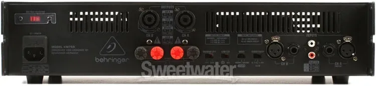 Behringer KM750 750W 2-channel Power Amplifier 400w 400 @ 4Ohms