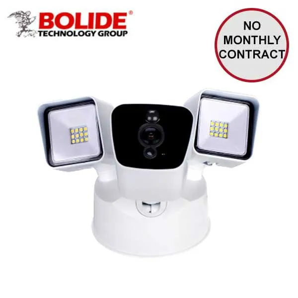 Bolide - FL180P - Wi-Fi / 2MP / Floodlight Camera / 1/2.7" 5 Mega Panoramic Lens / Outdoor / IP65 / 10m IR / Built-in Microphone & Speaker / BOL-BTG-FL180P