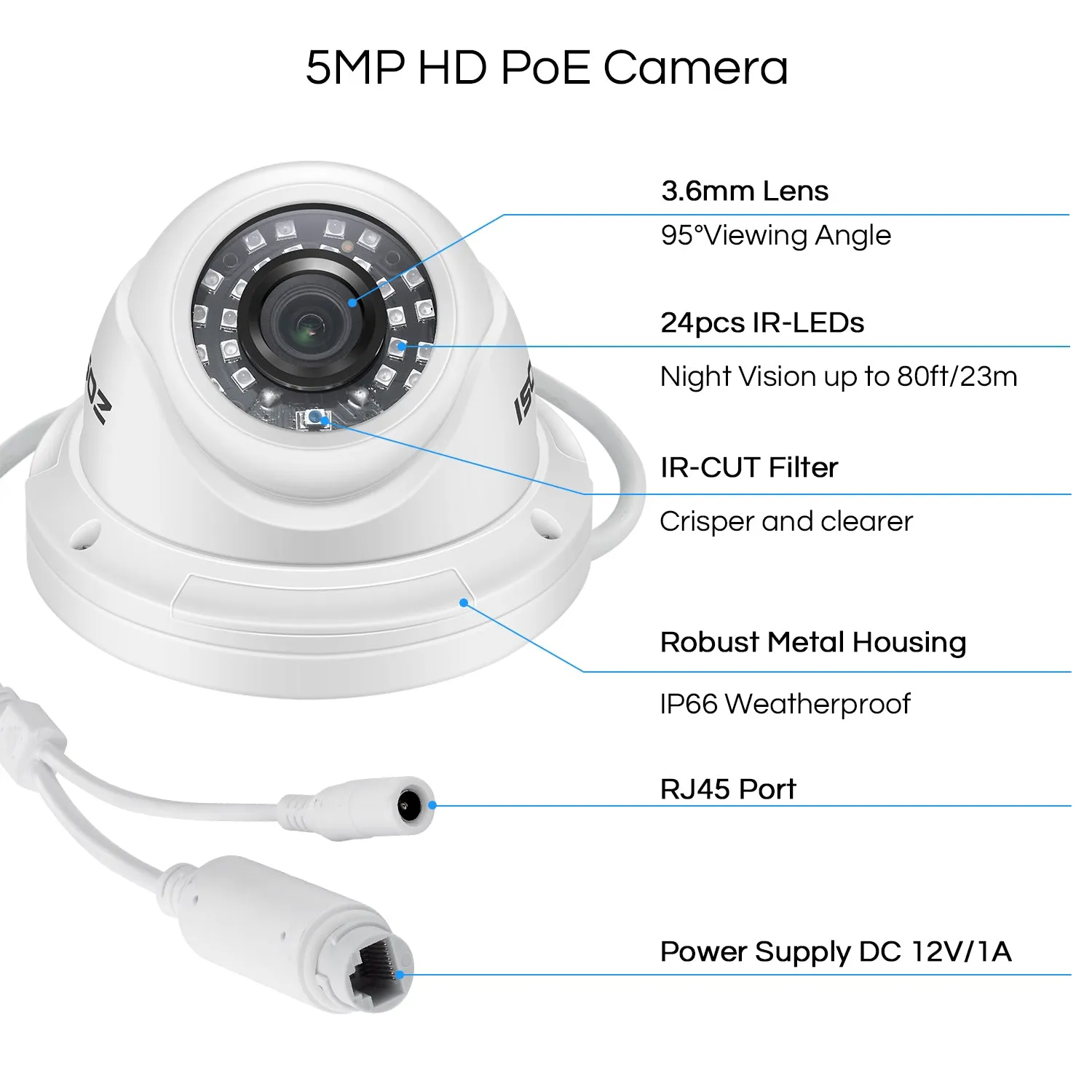 C429 5MP Add-on PoE Security Camera