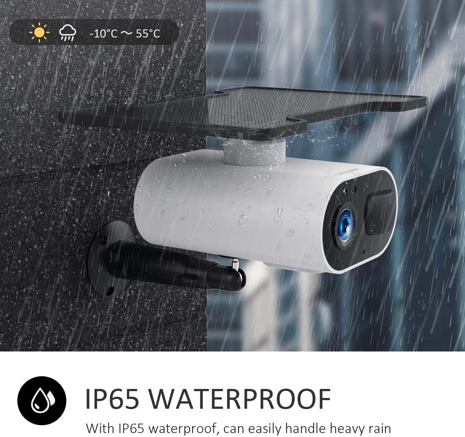 Campark AP25 1080P Wireless IP Home Security Camera with Solar Panel (USA Only)