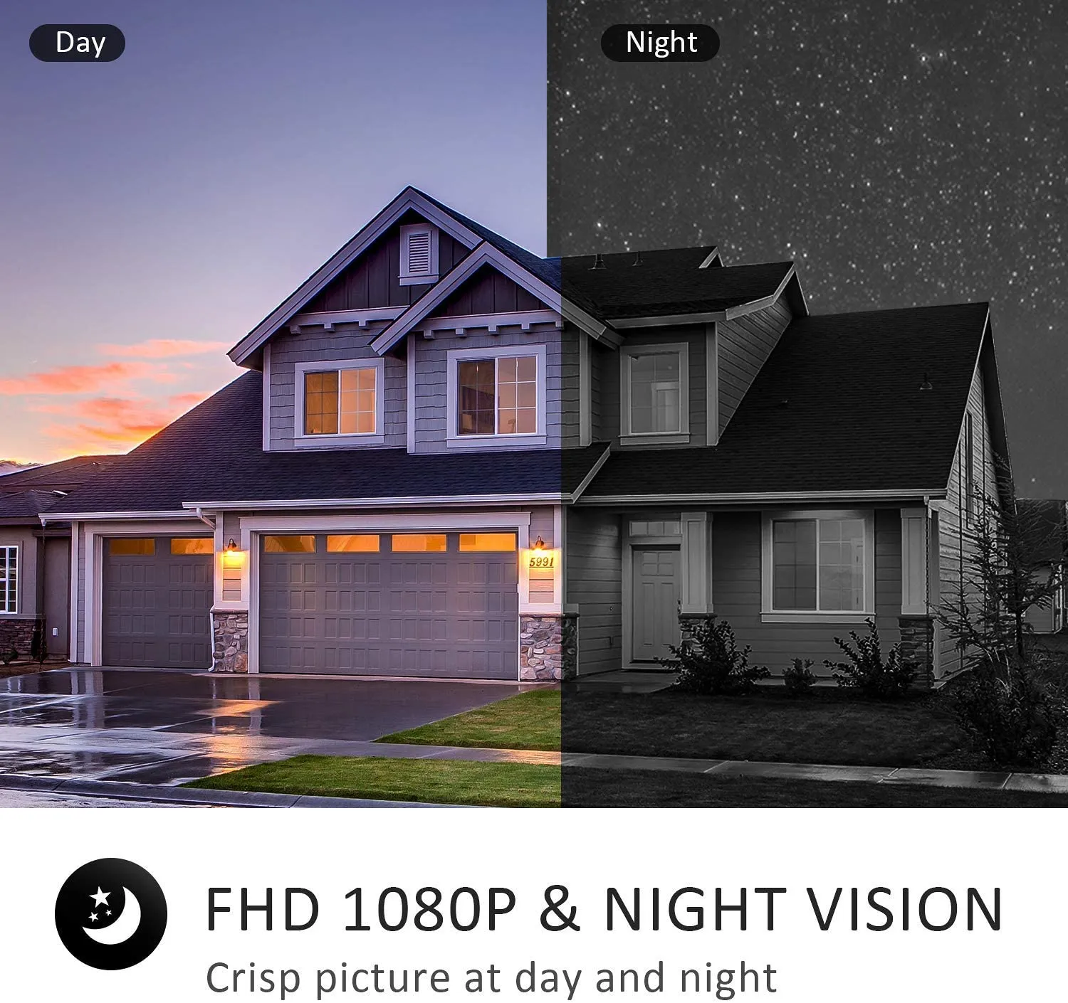 Campark AP25 1080P Wireless IP Home Security Camera with Solar Panel (USA Only)