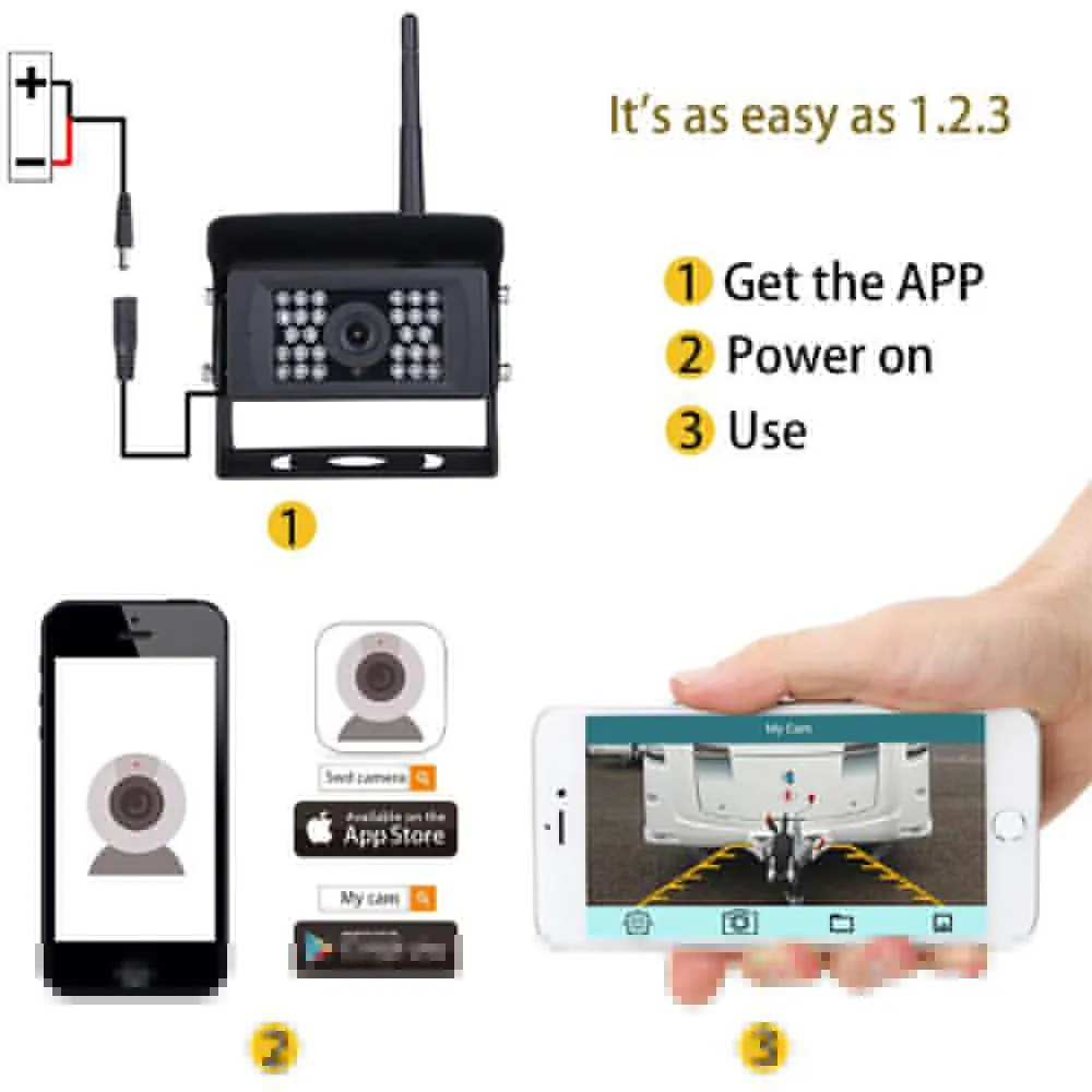 Car Parking camera Wireless Hd night vision wireless camera Phone