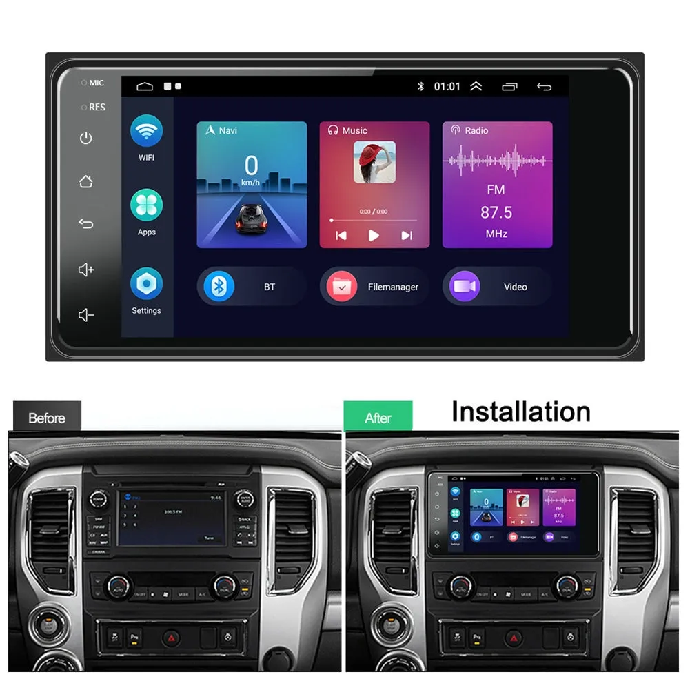 Car Radio Multimedia Video Player 7-inch Android 11 Carplay