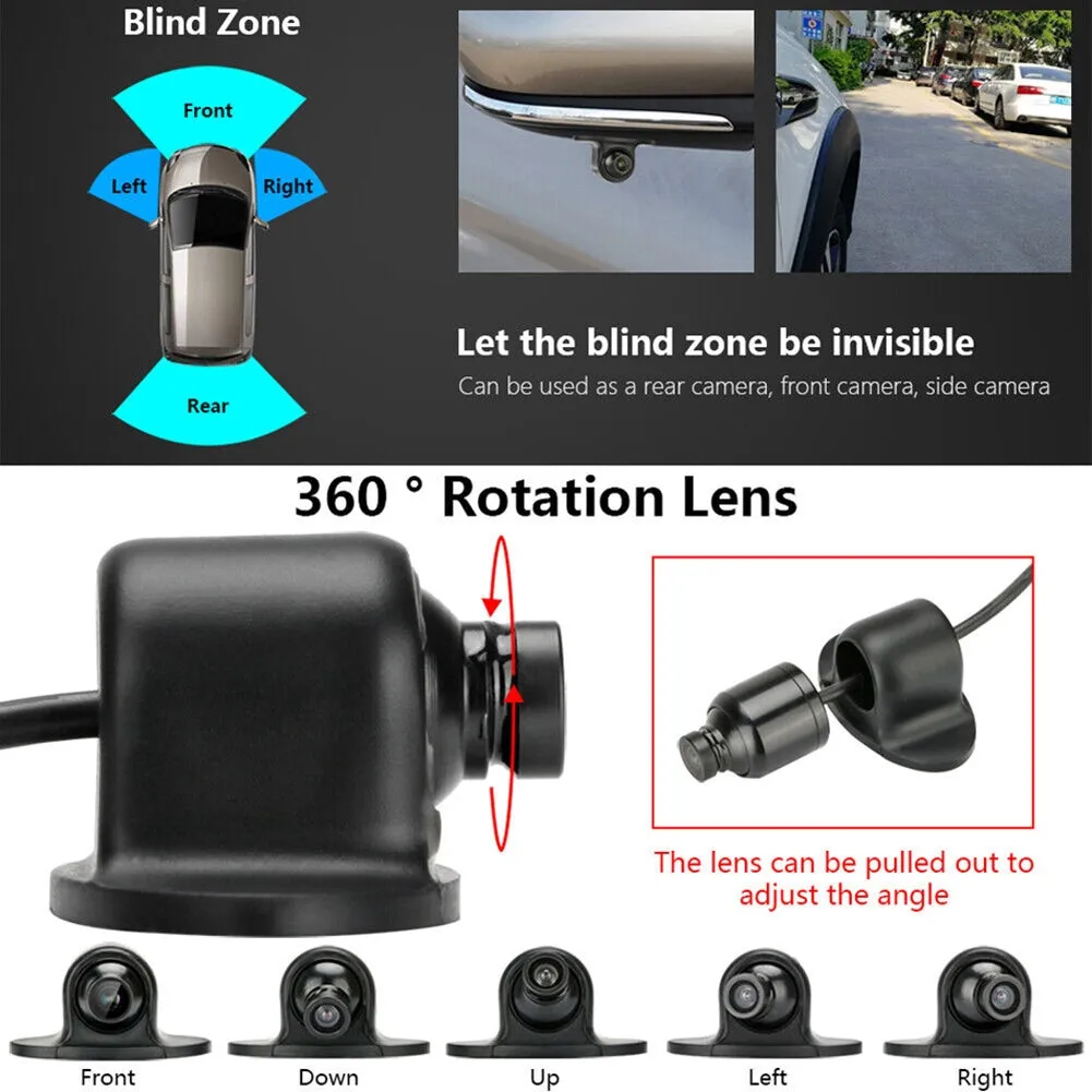 Car Rear View Camera 2.4g Wireless Rear Front Side View Reverse