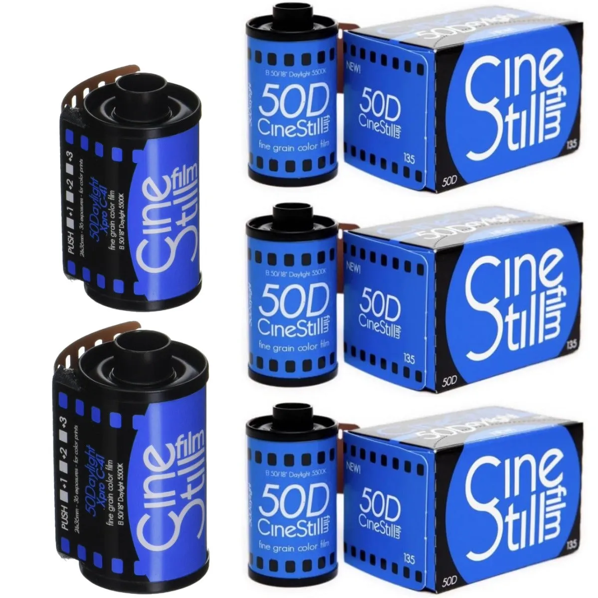 Cinestill 50 Daylight Color Negative Film, 35mm - Pack of 5