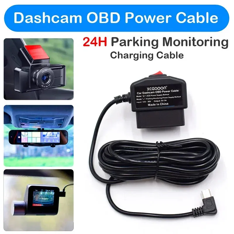 Color Name: Black - XCGaoon 24Hours Car OBD Hardwire Kit With