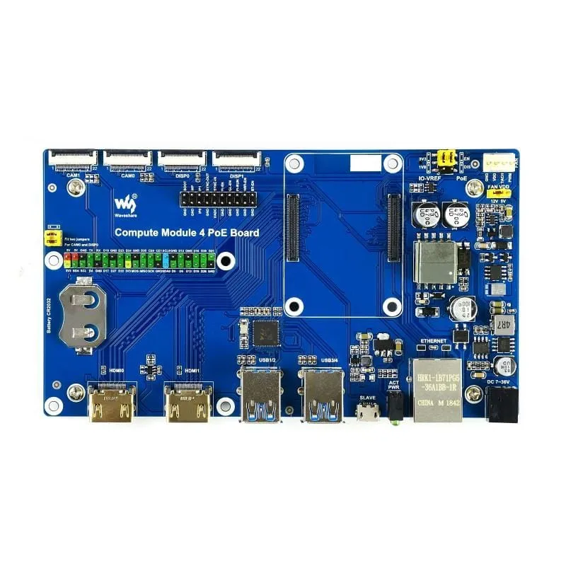 Compute Module 4 IO Board with PoE