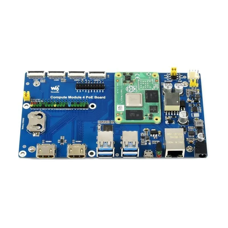 Compute Module 4 IO Board with PoE