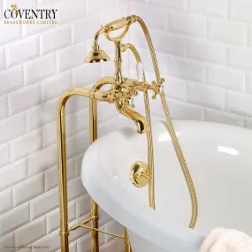 Coventry Brassworks 3/4" Floor Mounted Telephone Hand Shower with Tub Spout