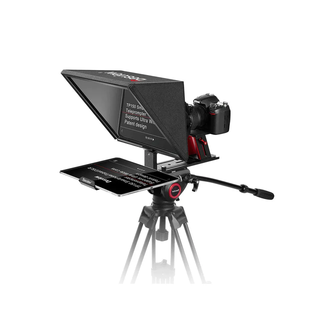 Desview / Bestview TP150 15" Universal Teleprompter with Horizontal / Vertical Shooting, Bluetooth Remote and Mobile App Support for DSLR Camera Smartphone and Smart Tablet