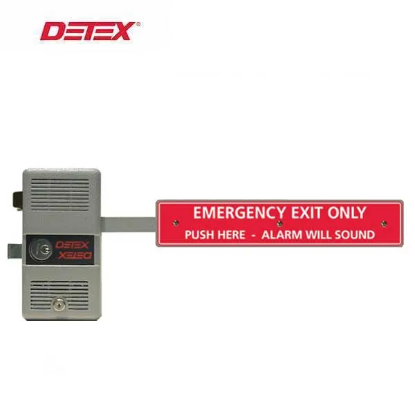 Detex - DTX-ECL-600 - Exit Device - Long Bar - Rugged Dead Bolt - Battery Powered - 9VDC