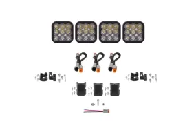 Diode Dynamics SS5 Pro Universal CrossLink 4-Pod Lightbar - White Driving