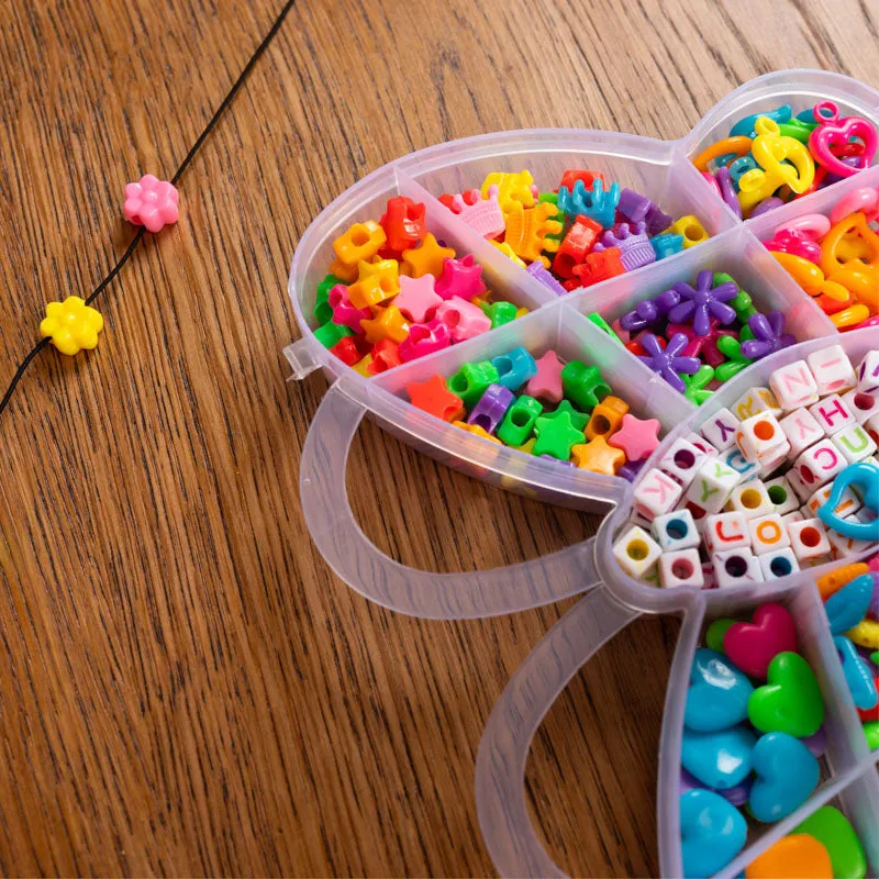 DIY Assorted Colourful Bracelet Bead Kit (400/box) for Beading, Bracelets, Necklace, Jewelry, Art & Crafts. Gift For Kids and Adults.
