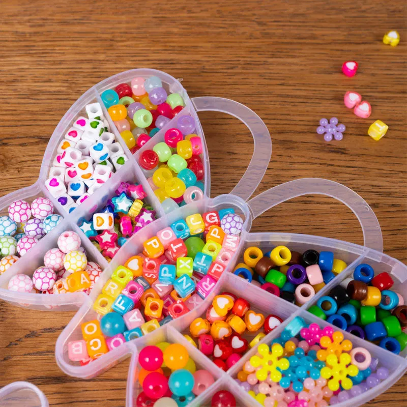 DIY Neon Glow Bracelet Bead Kit (400/box) for Beading, Bracelets, Necklace, Jewelry, Art & Crafts. Gift For Kids and Adults