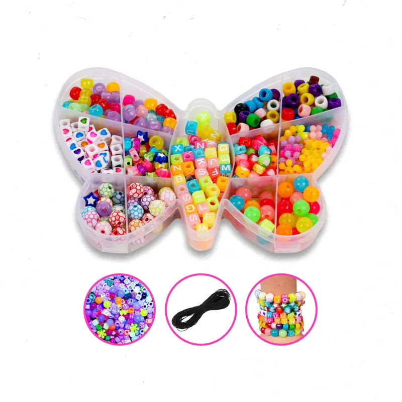DIY Neon Glow Bracelet Bead Kit (400/box) for Beading, Bracelets, Necklace, Jewelry, Art & Crafts. Gift For Kids and Adults