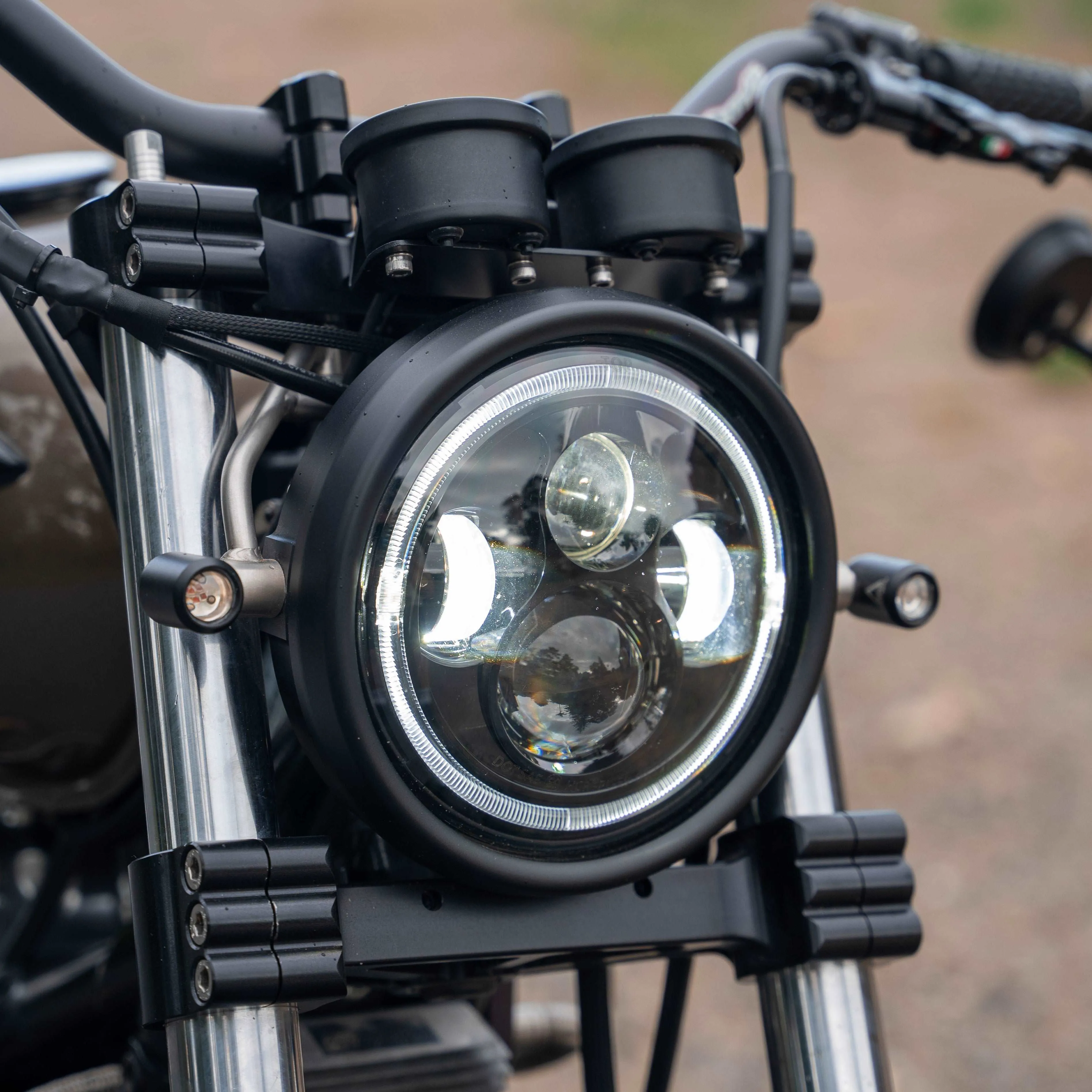 DOME 3 IN 1 LED INDICATORS BLACK - PURPOSE BUILT MOTO